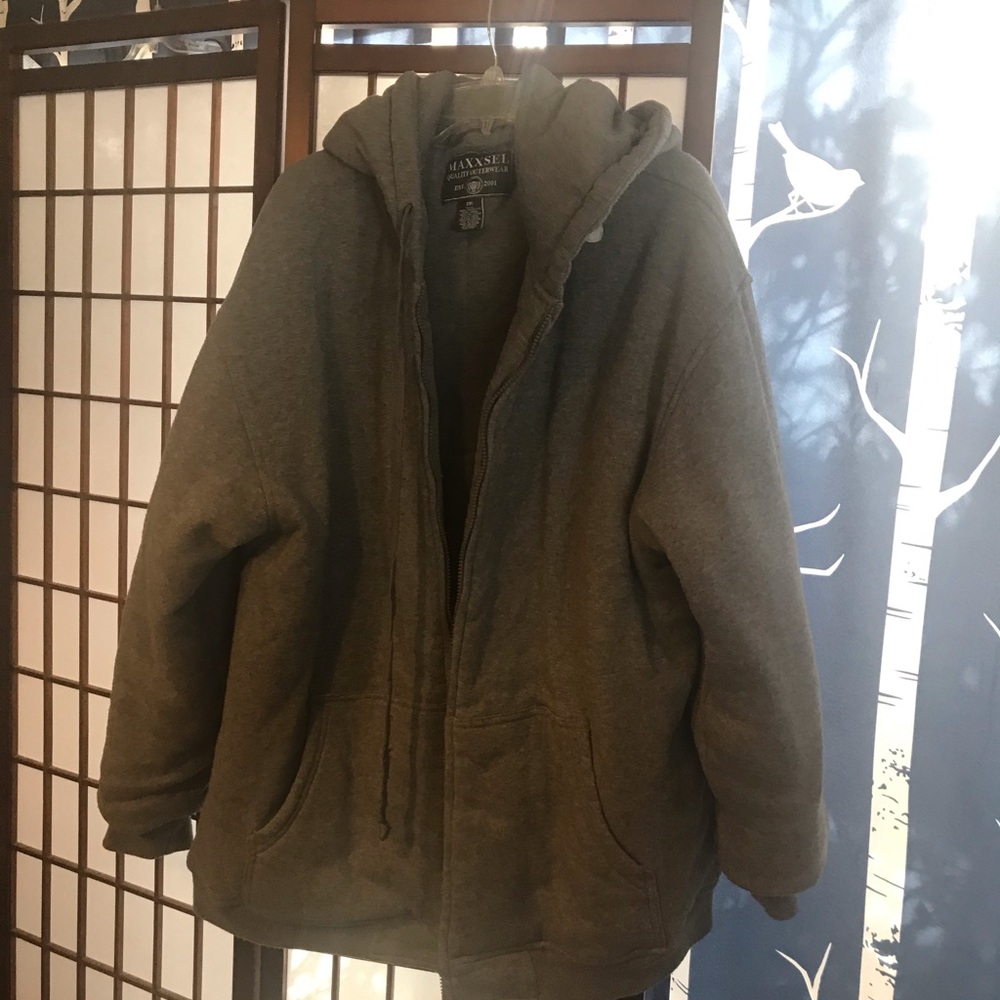 Med gray thermal lined hoodie